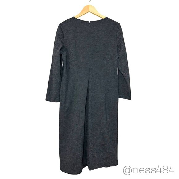 Armani Collezioni Button Detail Knit Designer Dress Size 14 - Picture 3 of 6